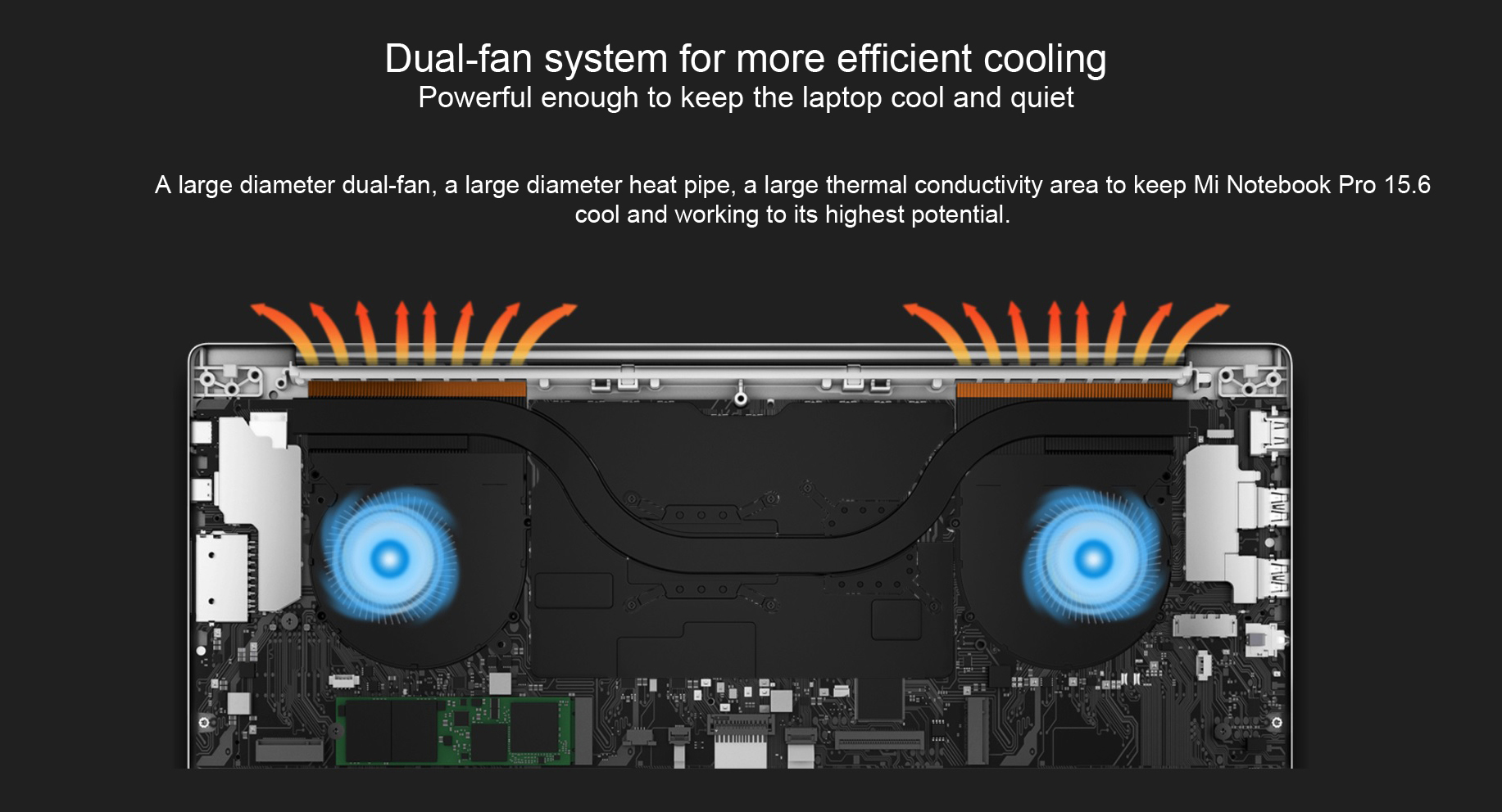 Xiaomi Mi Notebook Pro 15 Dual fan system